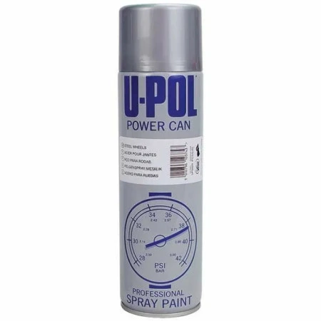 Фарба для колісних дисків, колір сталь, U-POL POWER CAN