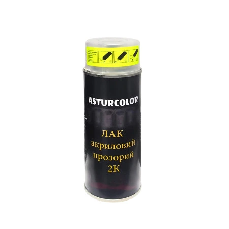 Лак акриловий в аерозолі Asturcolor 2K, 400 мл
