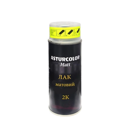Лак матовий в аерозолі Asturcolor Matt 2K, 400 мл