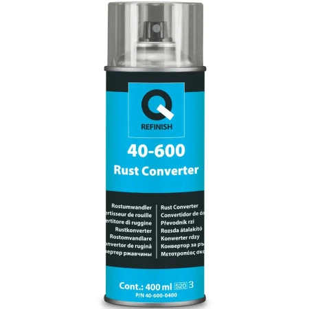 Перетворювач іржі та епоксидний грунт в аерозолі Q-Refinish Rust Converter 40-600 Перетворювач іржі та епоксидний грунт в аерозолі Q-Refinish Rust Converter 40-600