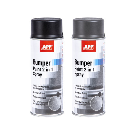 Структурная аэрозольная краска для бампера APP Bumper Paint 2 in 1 Spray Структурная аэрозольная краска для бампера APP Bumper Paint 2 in 1 Spray