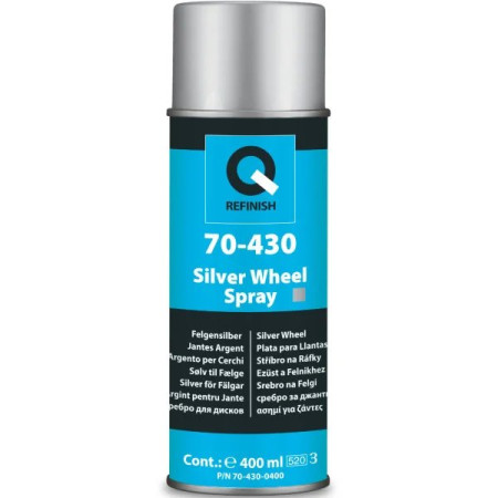 Фарба для колісних дисків в аерозолі Q-Refinish 70-430 срібло Фарба для колісних дисків в аерозолі Q-Refinish 70-430 срібло