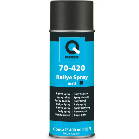 Фарба універсальна Q-REFINISH 70-420, аерозоль 400 мл, чорна матова