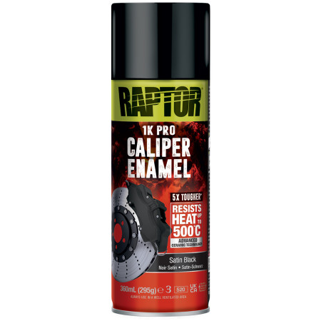 Профессиональная краска для суппортов U-POL 1K Raptor Caliper Enamel в аэрозоле 360 мл Профессиональная краска для суппортов U-POL 1K Raptor Caliper Enamel в аэрозоле 360 мл